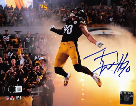 TJ Watt Autographed Signed Pittsburgh Steelers 810 Photo Beckett