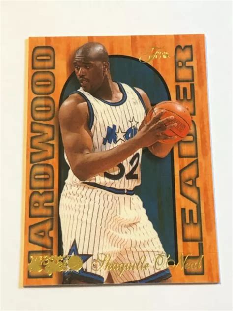 Carte D Insertion Plombs En Bois Dur Shaquille O Neal Fleer