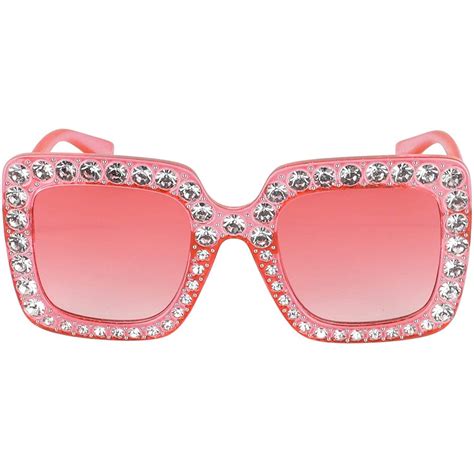 Oversized Square Rhinestone Sunglasses Bling Sunglasses Rhinestone Sunglasses Mirrored Lens