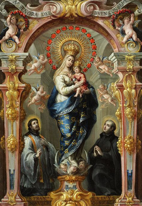 Our Lady Of Good Counsel 1680 Painting By Bartolome Perez Pixels