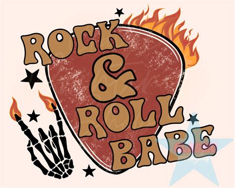 Rock And Roll Babe Png Sublimation Design Western PNG Boho Etsy