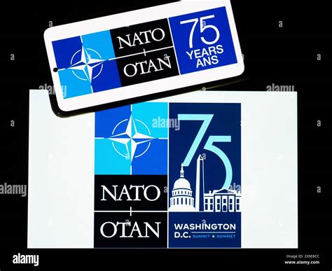 Ukraine May 31 2024 In This Photo Illustration A Nato 75th