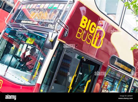 Big Bus Tours Open Top Double Decker Sightseeing Bus London England