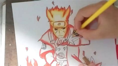 Speed Drawing Minato Namikaze Modo Kurama Como Desenhar O Minato Modo