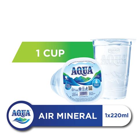 Jual Aqua Air Mineral 220 Ml Indonesiashopee Indonesia