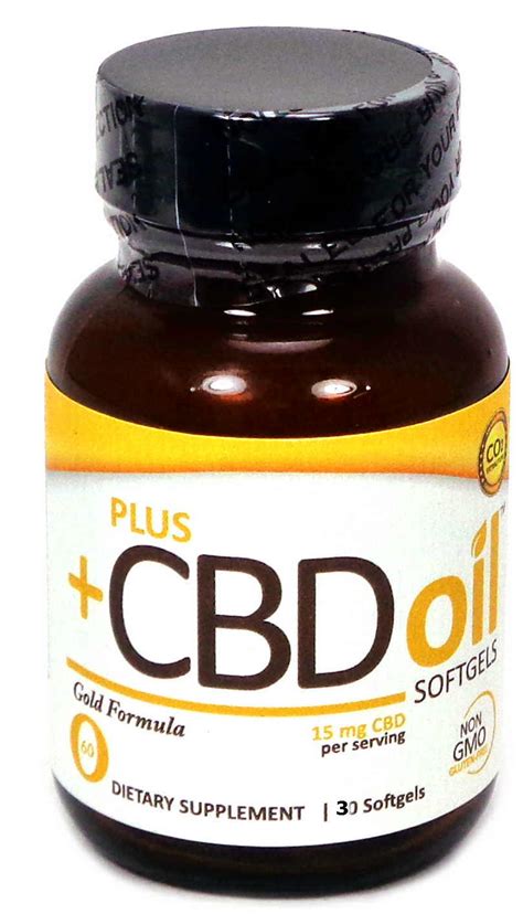 Buy Cbd Oil Gold Formula 15mg 30 Softgels From Pluscbd Oil And Save Big At