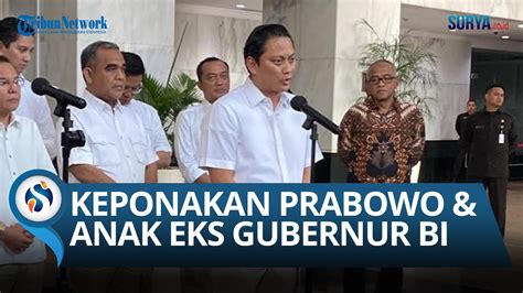 Sosok Thomas Djiwandono Keponakan Prabowo Dan Anak Eks Gubernur Bi