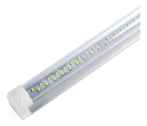 Tubo Led W Canaleta Mt Doble Linea Pza Mercadolibre