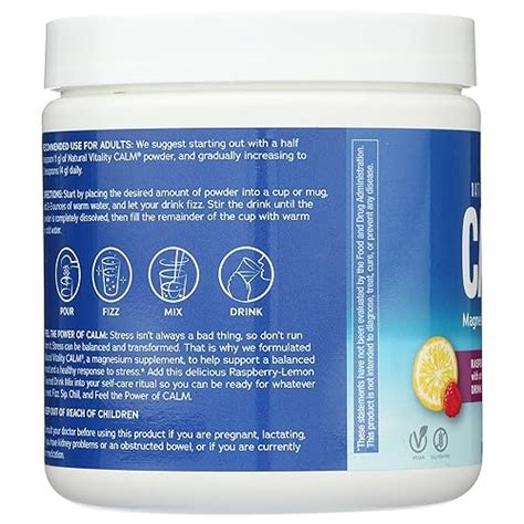 Snapklik NATURAL VITALITY Raspberry Lemon Calm Magnesium Drink Mix