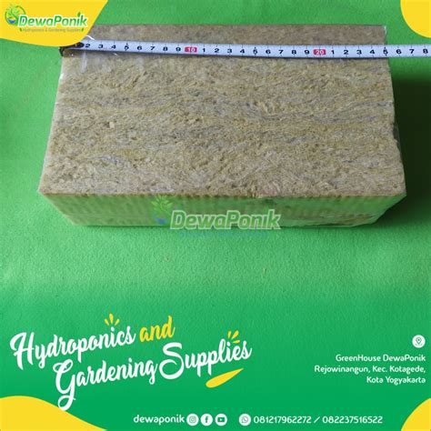 Jual Rockwool Cultiline Slab Atau Cm Media Tanam Hidroponik