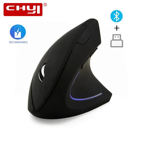 Chyi Mouse Ptico Ergon Mico Vertical Bluetooth Mouse Sem Fio Para