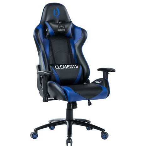 Cadeira Gamer Elements Veda Acqua Preta E Azul Elements