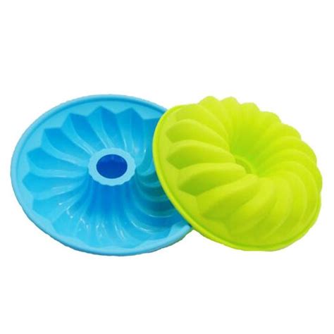 Ea Alekoo Non Stick Silicone Diy Cake Bundt Pans Chiffon Mold