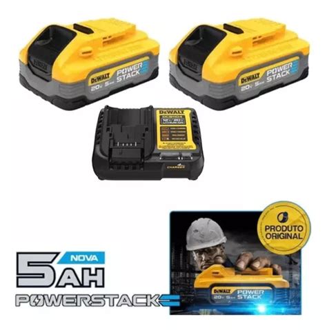 Kit Carregador Dewalt Baterias V Ah Powerstack Parcelamento