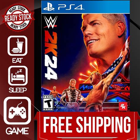 Ps4 Wwe 2k24 Englishdiscnew Seal Wrestling Video Game Shopee Malaysia