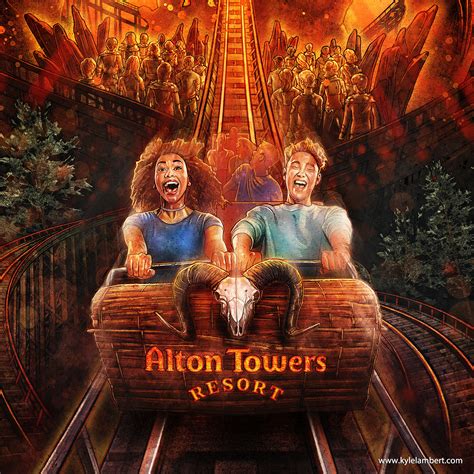 Kyle Lambert - Wicker Man - Alton Towers Poster Art