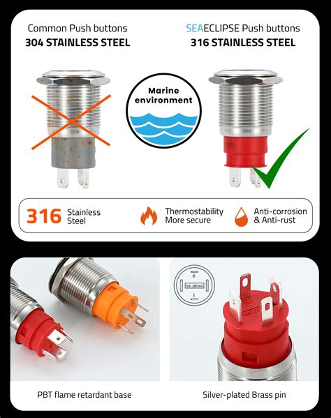 Fish Icon Latching Mm A A High Current Single Illuminated