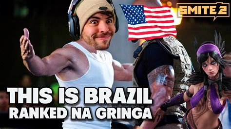 Mostrando A GINGA BRASILEIRA Nas Rankeds Gringas SMITE 2 Conquista