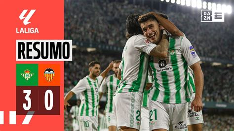 Resumo Betis 3 0 Valencia LaLiga 23 24 YouTube