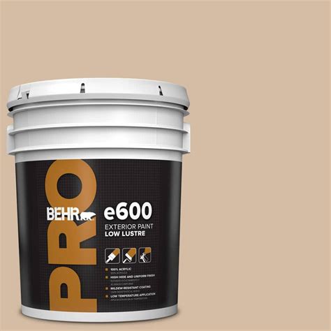 Behr Pro 5 Gal 290e 3 Classic Taupe Low Luster Exterior Paint Pr62005