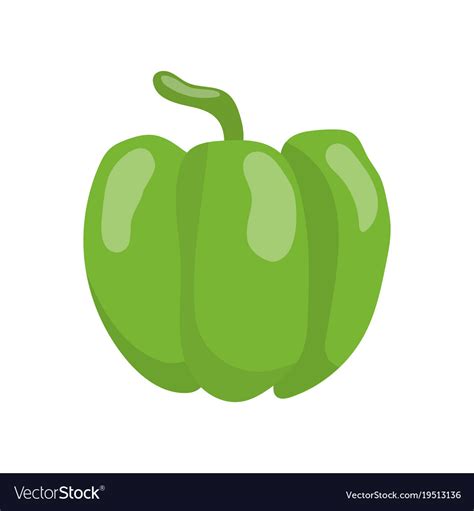 Green Pepper Vegetable Cartoon Royalty Free Vector Image