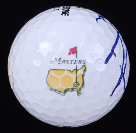 Xander Schauffele Signed Masters Logo Bridgestone Golf Ball Jsa