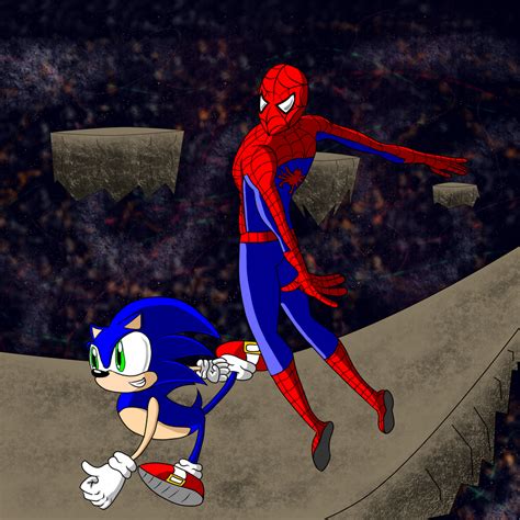 Spider Man And Sonic By Nagead Pwns On Deviantart