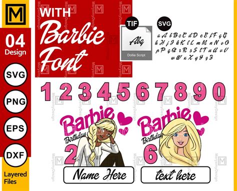 BARBIE FONT svg Barbie alphabet font GIRLS fonts Barbie | Etsy