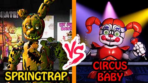 Springtrap vs Circus Baby | SPORE - YouTube