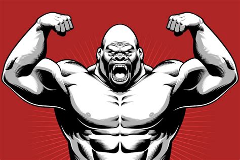 Bodybuilder Gorilla, Illustrations ft. bodybuilder & tricep - Envato Elements