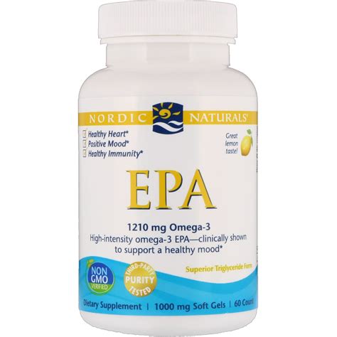 Nordic Naturals EPA Lemon 1000 Mg 60 Soft Gels By IHerb