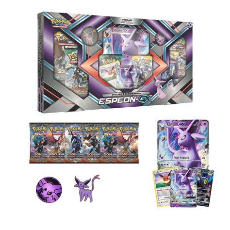 Jogo de Cartas Pokemon Box Coleção Premium Umbreon Espeon GX