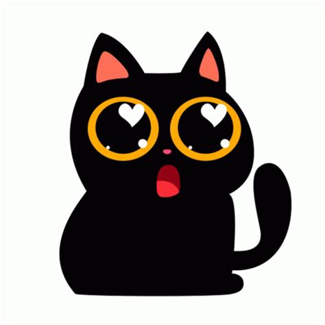 Love Cat Love Cat Black Cat Discover Share GIFs Cat