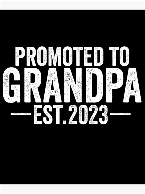 Promoted To Grandpa Est Baby Announcement Pregnancy