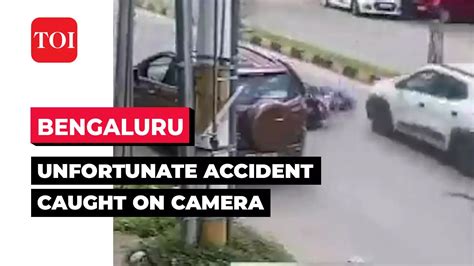 Road Accident Viral Video Suv Occupant Recklessly Opens Door Woman