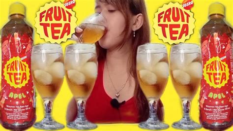 Mukbang Minuman Segar Dingin Fruit Tea Asmr Minuman Fruit Tea Youtube