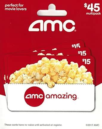 Amazon.com: AMC Theatre Gift Cards, Multipack of 3 - $15 : Gift Cards