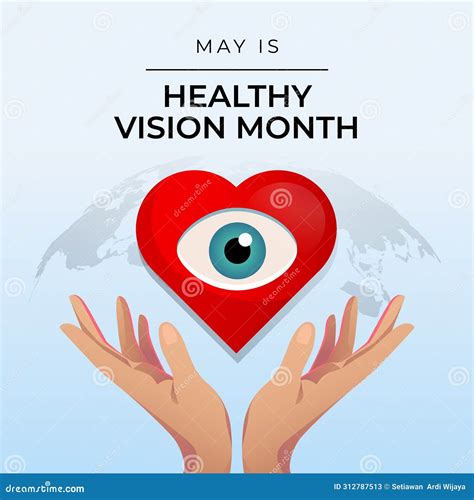 Vector Graphic Of Healthy Vision Month Ideal For Healthy Vision Month