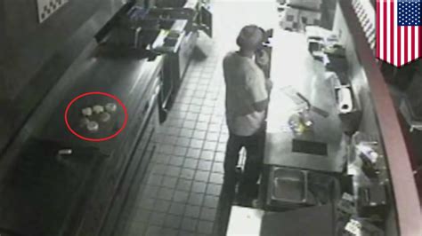 Five Guys Burger Burglar Caught On Video Fixing Double Cheeseburger