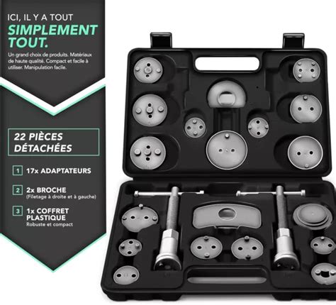 COFFRET REPOUSSE PISTON D Étriers De Freins Set De 22 Pcs Pour