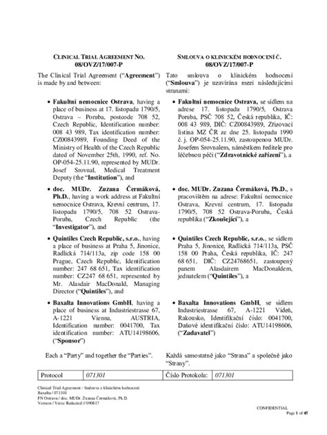 Fillable Online Smlouvy Gov Agreement Is Made By And Between Tato