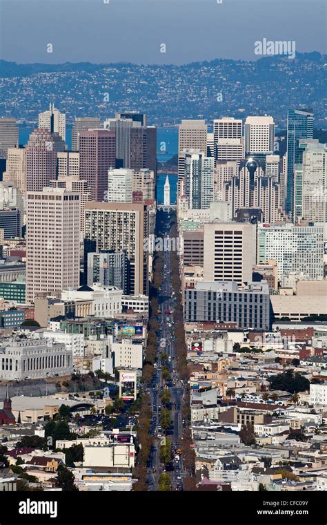 Usa United States America California San Francisco City Stock