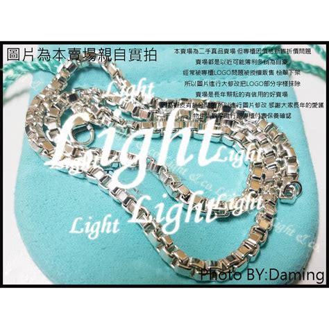 【light】 925 純銀 經典款 威尼斯 項鍊 附防塵袋 專櫃二手真品 Tiffany 蝦皮購物