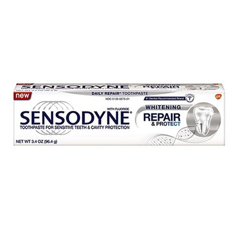 Sensodyne Repair And Protect Whitening Toothpaste For Sensitive Teeth 3 4 Oz