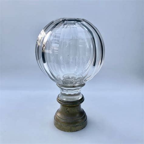 Boule D Escalier En Verre Facettes Baccarat