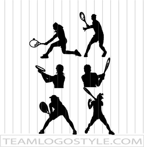 Girl Tennis Silhouette Female Tennis Player Image In Vector Format