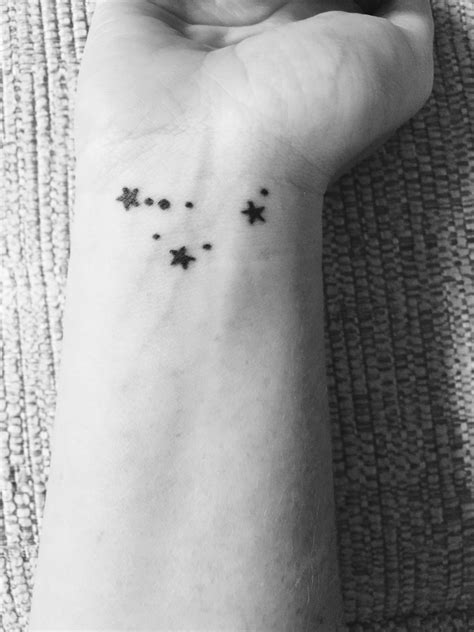 Wrist Tattoo Capricorn Constellation Tiny Tattoo Delicate Tattoo