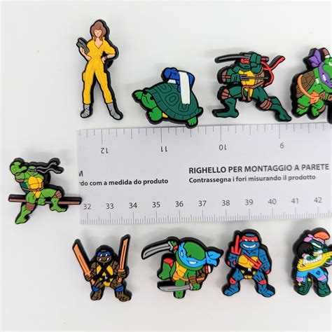 Teenage Mutant Ninja Turtles Croc Shoe Charms Leonardo Donatello