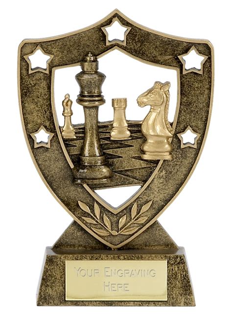 Ultimate Shield Star Chess Trophy N B G Chess Draughts