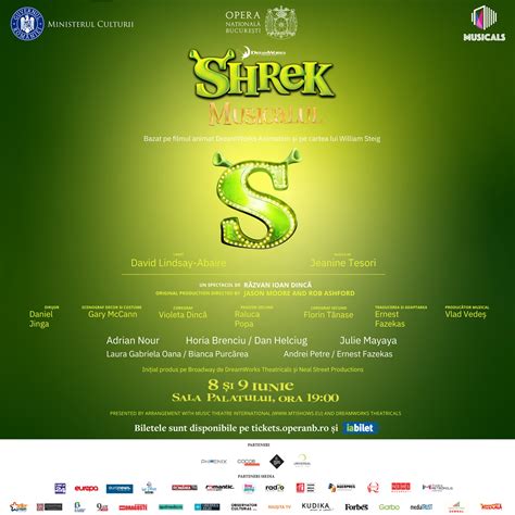 De pe Broadway la București Shrek Musicalul are premiera pe 8 și 9